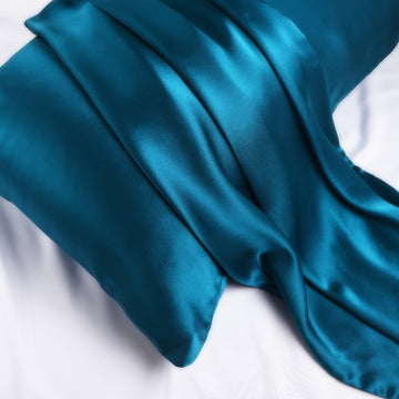 22 Momme Silk Luxury Pillowcase | Peacock Blue