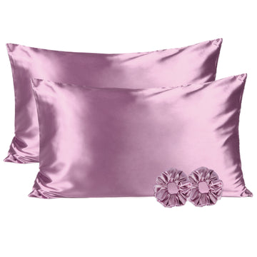 Butter Satin Pillowcases 2 Pack Set| Marve Purple