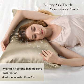 22 Momme Silk Luxury Pillowcase | Light Taupe