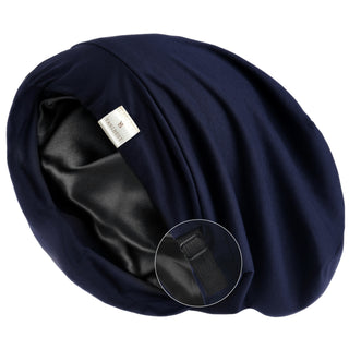 Casquette souple doublée de satin | Bleu océan