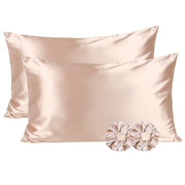 Butter Satin Pillowcases 2 Pack Set| Rose Golden