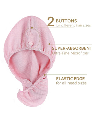 Mircrofiber Hair Towel Turban YANIBEST