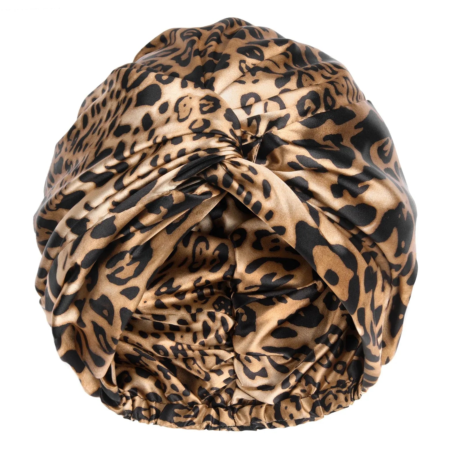 Satin Knotted Turban| Leopard YANIBEST