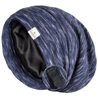 Slouchy Satin Lined Cap| Ocean Blue YANIBEST 22.99