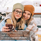 YANIBEST Satin Lined Winter Beanie Hat Caps Being Headwear| Dark Orange YANIBEST